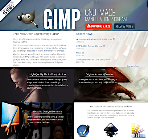 GIMP homepage