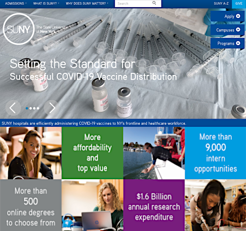 SUNY homepage