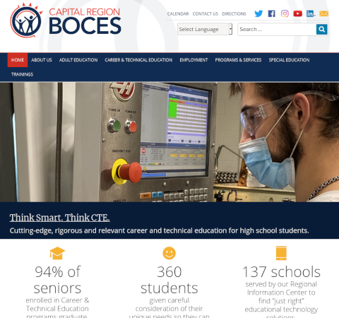 Capital Region BOCES homepage